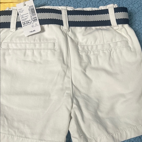 The Children's Place Yellow and White Belted Shorts - Picture 5 of 6